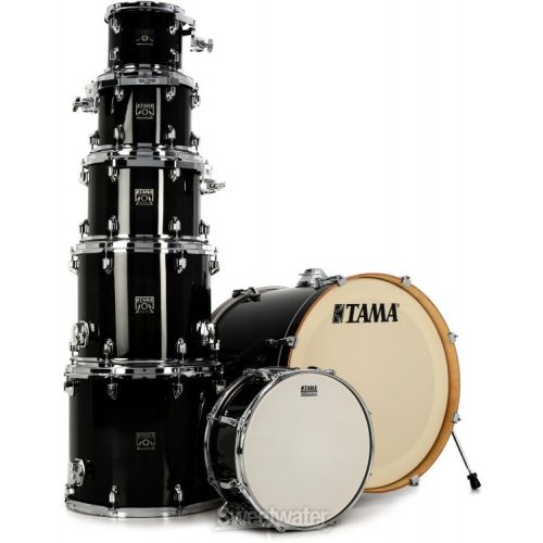  Tama Superstar Classic CL72S 7-piece Shell Pack with Snare Drum - Transparent Black Burst Lacquer