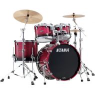 Tama Starclassic Walnut/Birch WBS42S 4-piece Shell Pack - Molten Dark Raspberry Fade