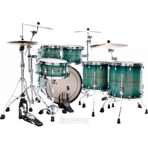  Tama STAR Maple Factory Vault 5-piece Shell Pack - Cerulean Birds Eye Maple Burst