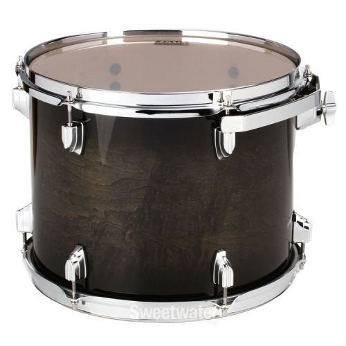  Tama Superstar Classic Mounted Tom - 10 x 13 inch - Transparent Black Burst