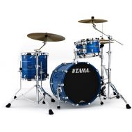 Tama Starclassic Walnut/Birch WBS30RS 3-piece Shell Pack - Lacquer Ocean Blue Ripple