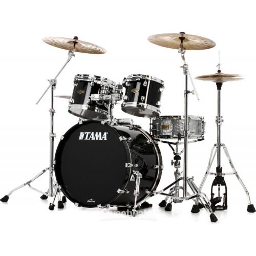  Tama Starclassic Walnut/Birch WBS42S 4-piece Shell Pack - Piano Black