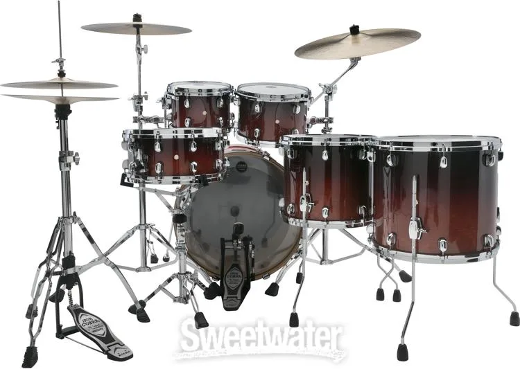  Tama Starclassic Performer MBS52RZS 5-piece Shell Pack - Dark Cherry Fade