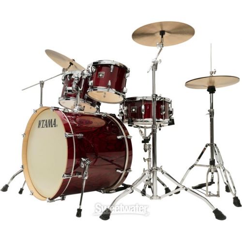  Tama Superstar Classic CL52KS 5-piece Shell Pack with Snare Drum - Gloss Garnet Lacebark Pine