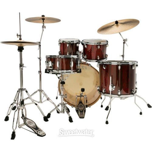  Tama Superstar Classic CL52KS 5-piece Shell Pack with Snare Drum - Gloss Garnet Lacebark Pine