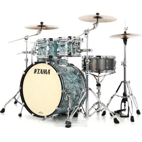  Tama Starclassic Maple MR42TZS 4-piece Shell Pack - Sky Blue Swirl with Chrome Hardware