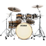 Tama Superstar Classic 7-piece Shell Pack with Snare Drum - Natural Ebony Tiger