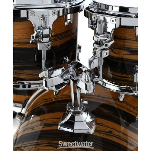  Tama Superstar Classic 7-piece Shell Pack with Snare Drum - Natural Ebony Tiger