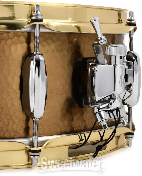  Tama Star Reserve Hand Hammered Brass Snare Drum - 5.5 x 14-inch - Natural