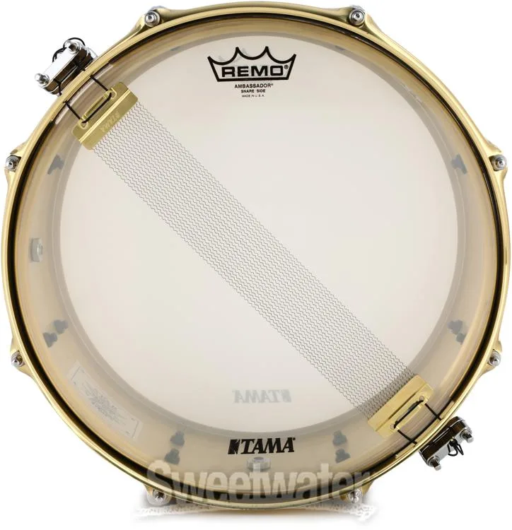  Tama Star Reserve Hand Hammered Brass Snare Drum - 5.5 x 14-inch - Natural