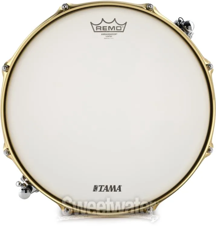  Tama Star Reserve Hand Hammered Brass Snare Drum - 5.5 x 14-inch - Natural