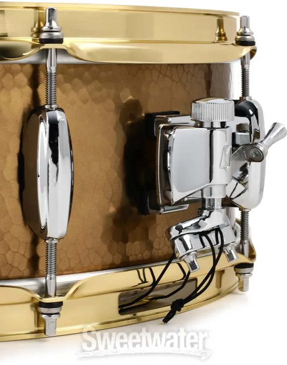  Tama Star Reserve Hand Hammered Brass Snare Drum - 5.5 x 14-inch - Natural