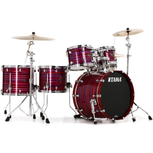  Tama Starclassic Walnut/Birch WBS52LS 5-piece Shell Pack - Phantasm Oyster