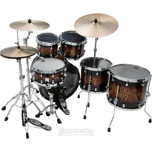  Tama Starclassic Walnut/Birch WBS52LS 5-piece Shell Pack - Molten Brown Burst