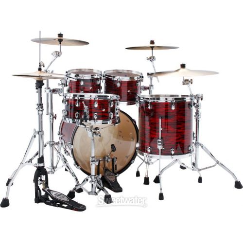  Tama Starclassic Maple MR42TZS 4-piece Shell Pack - Red Oyster with Chrome Hardware