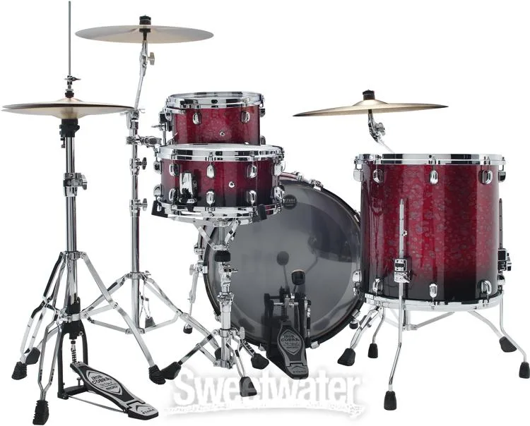  Tama Starclassic Walnut/Birch WBS32RZS 3-piece Shell Pack - Molten Dark Raspberry Fade