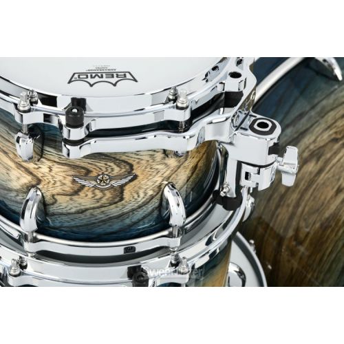  Tama STAR Walnut TW42RZS 4-piece Shell Pack - Indigo Japanese Sen Burst