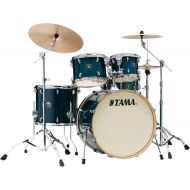 Tama Superstar Classic CL52KS 5-piece Shell Pack with Snare Drum - Gloss Sapphire Lacebark Pine