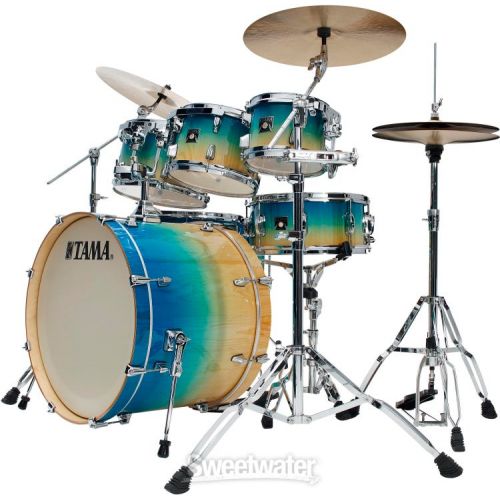  Tama Superstar Classic 7-piece Shell Pack with Snare - Caribbean Lacebark Pine Fade