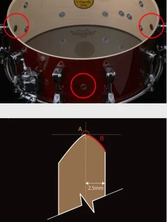  Tama Starphonic Maple Concert Snare Drum - 6-inch x 14-inch, Piano Black
