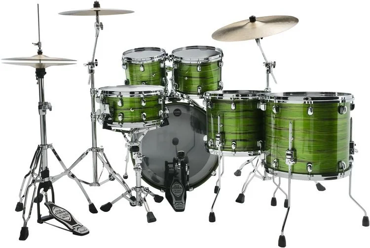  Tama Starclassic Walnut/Birch WBS52LS 5-piece Shell Pack - Lacquer Shamrock Oyster