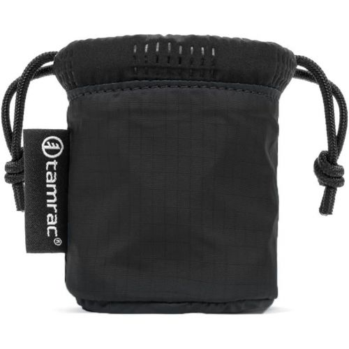  Tamrac Goblin Lens Pouch .3 Lens Bag, Drawstring, Quilted, Easy-to-Access Protection - Black
