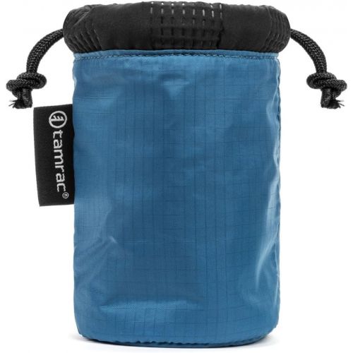  Tamrac Goblin Lens Pouch .6 Lens Bag, Drawstring, Quilted, Easy-to-Access Protection - Ocean