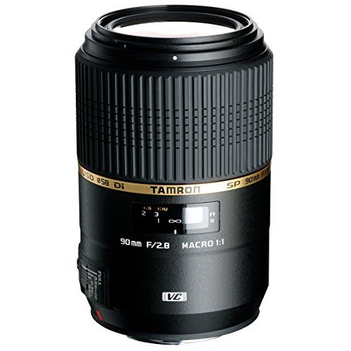 탐론 Tamron AFF004N700 SP 90mm F/2.8 DI Macro 1:1 VC USD For Nikon 90mm IS Macro Lens For Nikon (FX) Cameras - Fixed