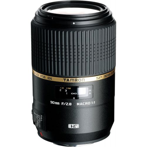 탐론 Tamron AFF004N700 SP 90mm F/2.8 DI Macro 1:1 VC USD For Nikon 90mm IS Macro Lens For Nikon (FX) Cameras - Fixed