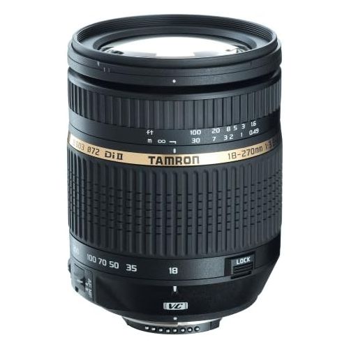 탐론 Tamron Auto Focus 18-270mm f/3.5-6.3 Di II VC LD Aspherical IF Macro Zoom Lens with Built in Motor for Nikon DSLR Cameras (Model B003NII) (Discontinued by Manufacturer)