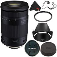 Tamron 18-400mm f/3.5-6.3 Di II VC HLD Lens Nikon F (International Model) + 72mm UV Filter + Lens Cap Keeper + Microfiber Cloth Bundle