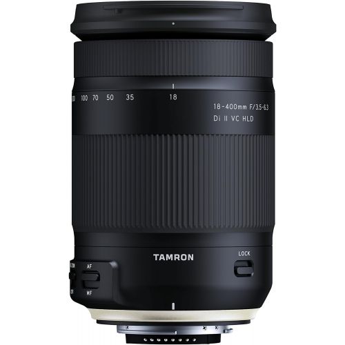 탐론 Tamron 18-400mm F/3.5-6.3 DI-II VC HLD All-In-One Zoom For Nikon APS-C Digital SLR Cameras (6 Year Limited USA Warranty)