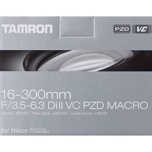탐론 Tamron 16-300mm F/3.5-6.3 Di-II VC PZD All-In-One Zoom for Nikon DX DSLR Cameras