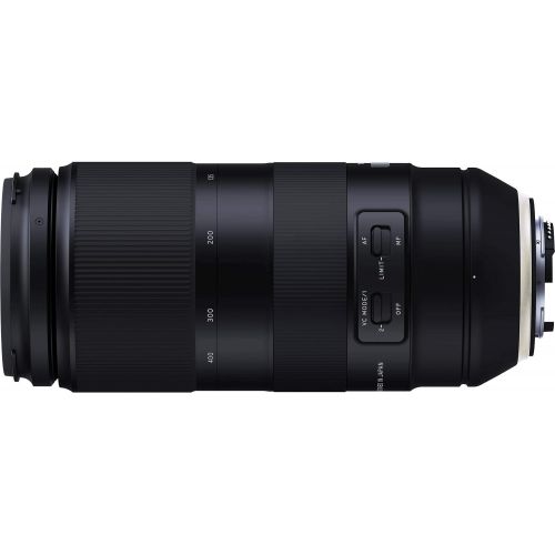 탐론 Tamron 100-400mm f4.5-6.3 Di VC USD Lens for Nikon F AFA035N-700 (International Model) + 72mm UV Filter + Lens Cap Keeper + MicroFiber Cloth Bundle