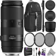 Tamron 100-400mm f4.5-6.3 Di VC USD Lens for Canon EF wAdvanced Photo and Travel Bundle (Tamron 6 Year Limited USA Warranty)