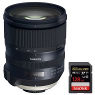 Tamron (AFA032N-700 SP 24-70mm f/2.8 Di VC USD G2 Lens for Nikon Mount + Sandisk Extreme PRO SDXC 128GB UHS-1 Memory Card