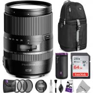 Tamron 16-300mm f/3.5-6.3 Di II VC PZD Macro Lens for Canon DSLR Cameras w/Advanced Photo and Travel Bundle (Tamron 6 Year Limited USA Warranty)