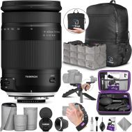 Tamron 18-400mm f3.5-6.3 Di II VC HLD Lens for Nikon F wAdvanced Photo and Travel Bundle (Tamron 6 Year Limited USA Warranty)