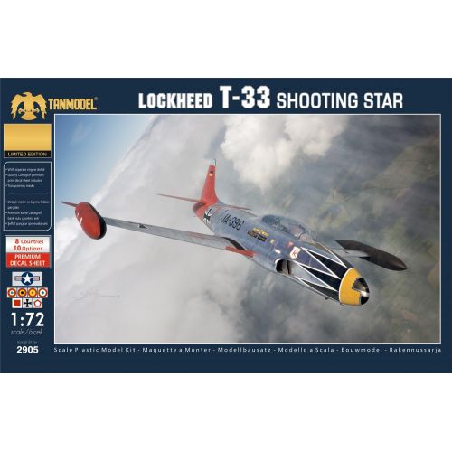  TAN02905 1:72 TanModel Lockheed T-33 Shooting Star [MODEL BUILDING KIT]