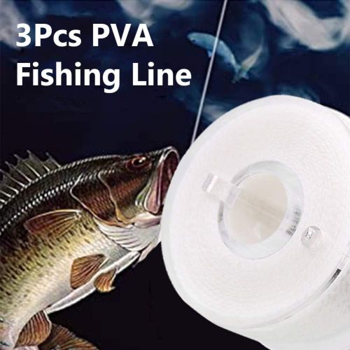  [아마존베스트]VGEBY Fishing Water-Soluble Line PVA 20m Quick Resolution Reels Carp Fishing Lines String Bait Line Pack of 3