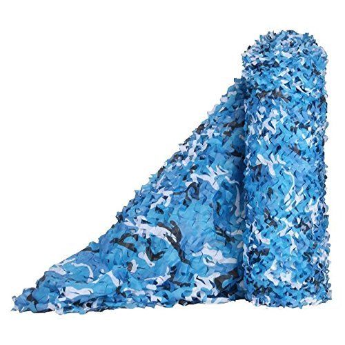  Tang'baobei Sunshade Sunscreen Net Camping Camo Net，Ocean Marine Blue Camouflage Netting，Increase the Reinforcement Net，Suitable for Army Shade Military Hunting Shooting Range Outdoor Hide Cov