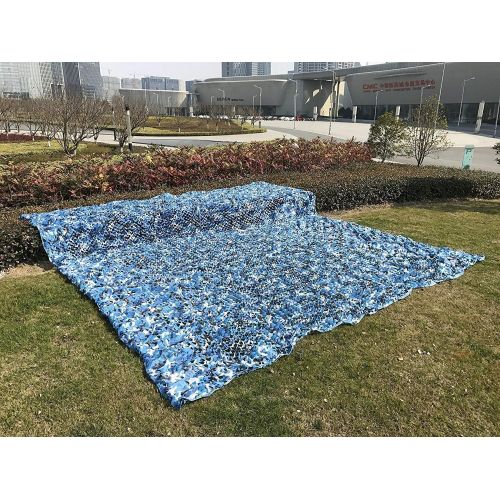  Tang'baobei Sunshade Sunscreen Net Camping Camo Net，Ocean Marine Blue Camouflage Netting，Increase the Reinforcement Net，Suitable for Army Shade Military Hunting Shooting Range Outdoor Hide Cov