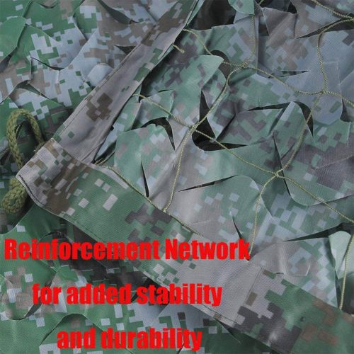  Tang'baobei Sunshade Sunscreen Net Army Camouflage Netting，Woodland Camo Net，Add a Reinforcement Net，Suitable for Shade Military Hunting Shooting Range Camping Outdoor Hide Covered Car Garden