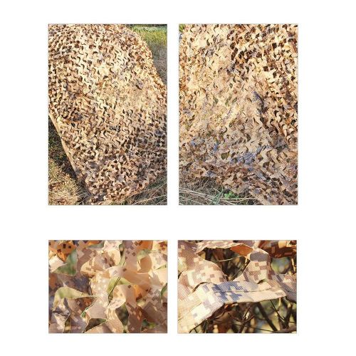  Tang'baobei Sunshade Sunscreen Net Camouflage net，Awnings,Shade Mesh,Sun Netting,Sunscreen net,Tent Fabric Tarp Sails，Suitable for Fence Outdoor Camping, Desert Dark Color,Multiple Sizes Sun M