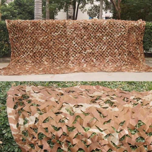  Tang'baobei Sunshade Sunscreen Net Army Camouflage Netting，Desert Camo Net，Add a Reinforcement Net，Suitable for Shade Military Hunting Shooting Range Camping Outdoor Hide Covered Car Garden De