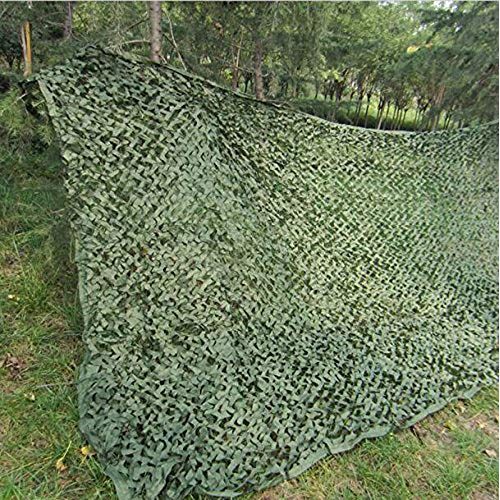  Tang'baobei Sunshade Sunscreen Net Camping Camo Net，Green Camouflage Netting，Increase the Reinforcement Net，Suitable for Army Shade Military Hunting Shooting Range Outdoor Hide Covered Car Gar