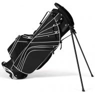 [아마존베스트]Tangkula Golf Stand Bag w/6 Way Divider Carry Organizer Pockets Storage