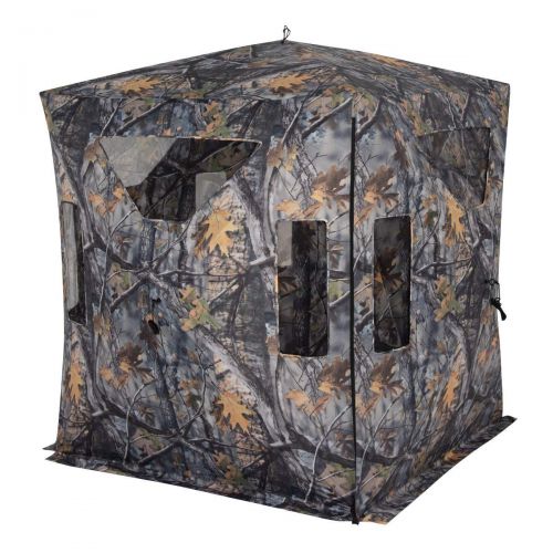  Tangkula 78‘ Hunting Blind Outdoor Hunting Tent with Stool Set Pop Up Portable Includes Backpack Removable Camo Mesh Waterproof Hunting Blind Ten