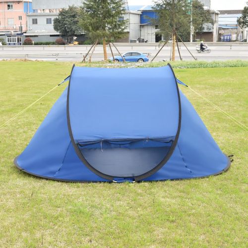  Tangkula 2-3 Person Camping Tent Waterproof Outdoor Sports Hiking Tavel Automatic Pop Up Quick Shelter Tent