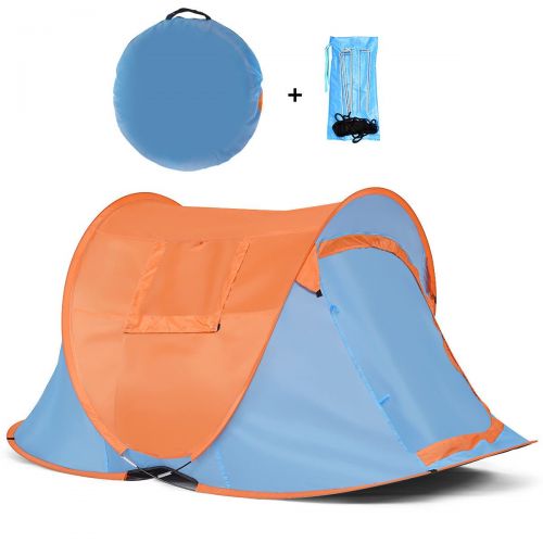  Tangkula Portable Automatic Pop-up Tent Water Resistant & UV Protection Camping Hiking Carry Bag